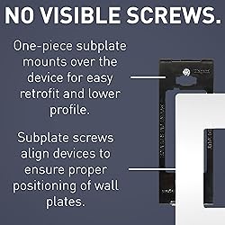 Legrand radiant RWP26WCC10 Screwless Wall Plates, 1