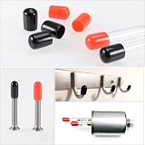 Sourcing Map 20Pcs Rubber End Caps 10mm ID Vinyl PVC Tube Bolt Protectors view 5