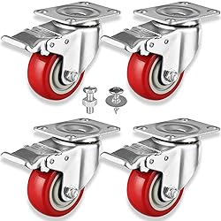 Casters Wheels Set of 4 Heavy Duty Swivel Casters