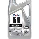 Mobil 1 Truck &amp; SUV Full Synthetic Motor Oil 0W-20, 5 Quart | Heavy Load Protection | Wear &amp; Corrosion Control | All-Weather Reliability