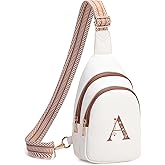 Viverte Crossbody Bags for Women Initial Sling Bag Cross Body Fanny Packs Personalized Gifts for Mom Women Wife