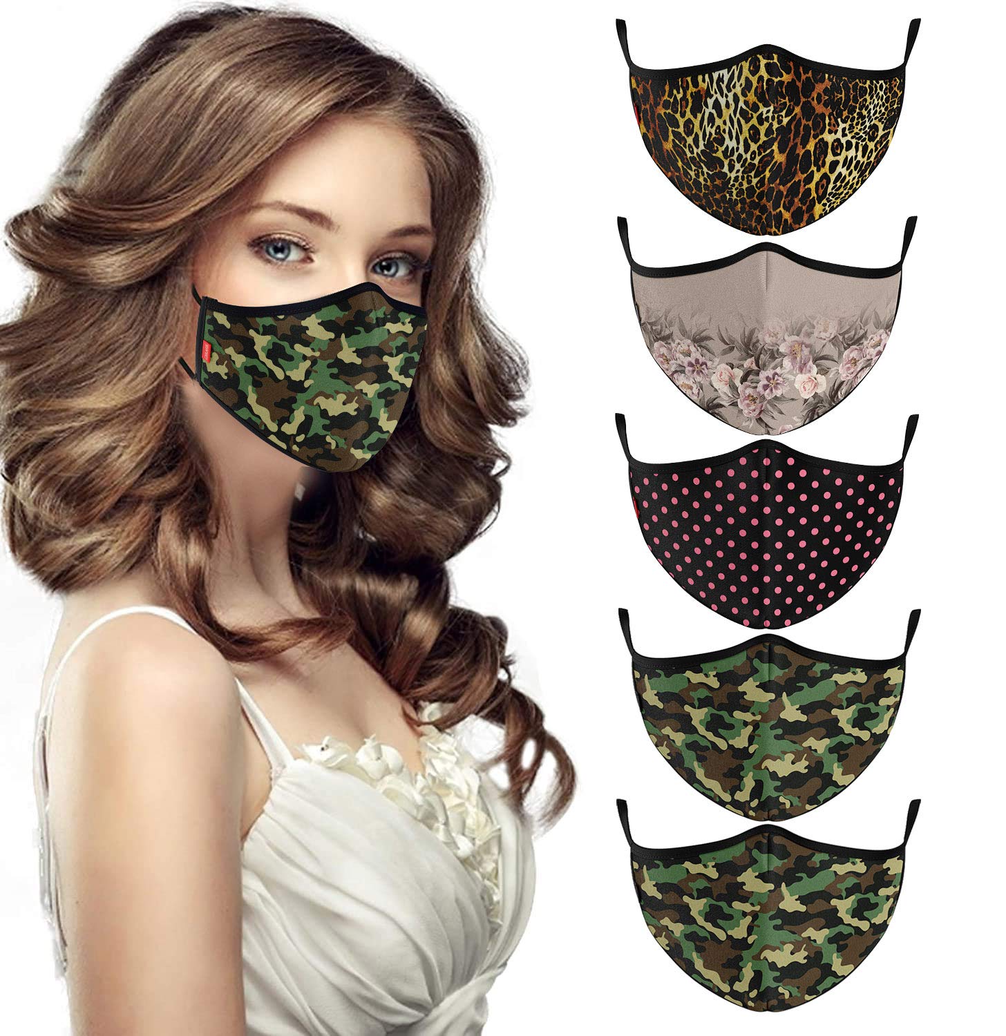 COOL Mask Unisex 3 Layer Reusable Washable Face Mask ( Pack of 5 )