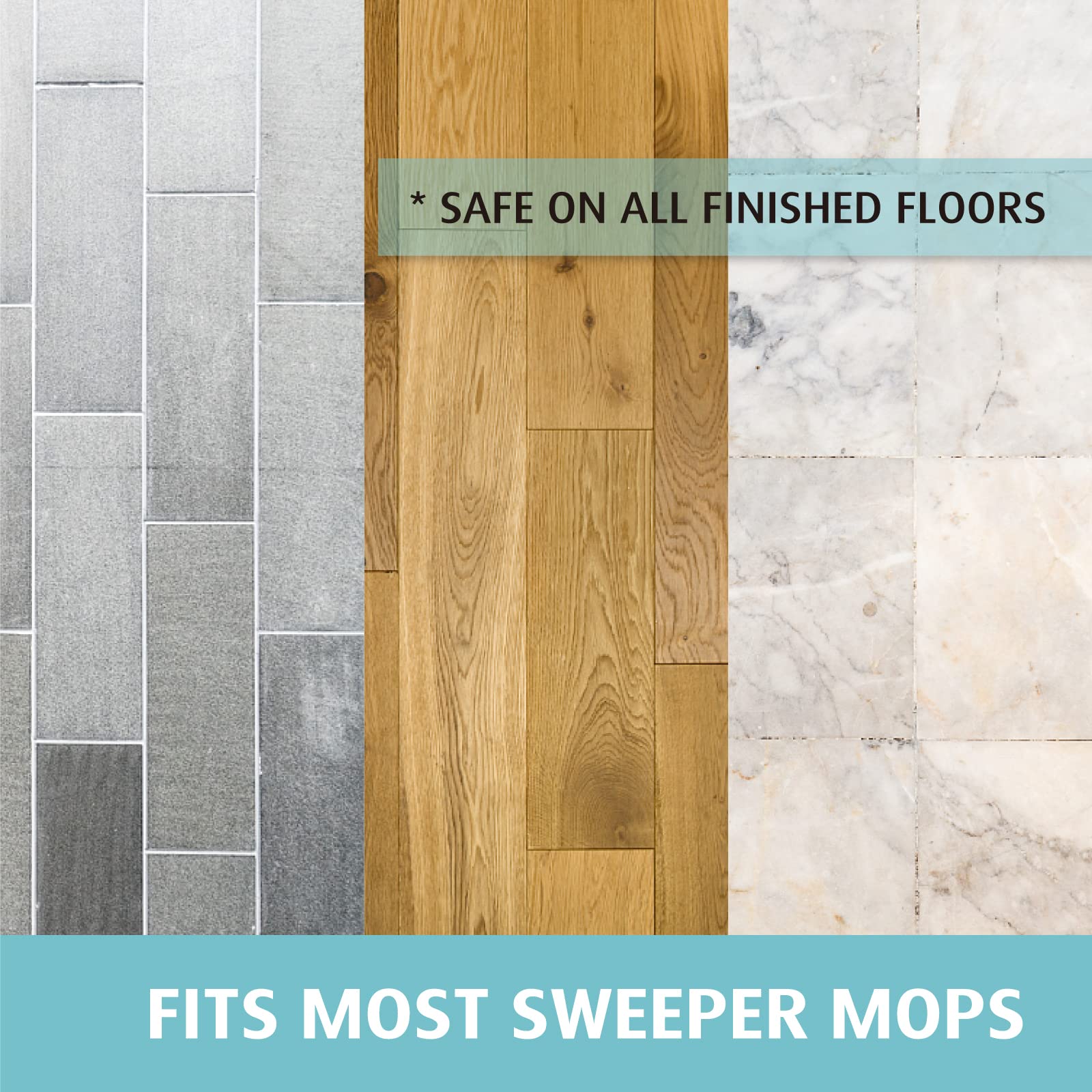 AIR U+ Wet Pads Refill for Swiffer Sweeper Wet Mopping Cloth, Unscented Disposable Floor Cleaning Wipes, 30 Count