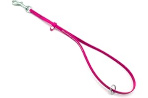 GROOMERSPRO Jelly Pet Grooming Loops 3/8'' x 18'' W/Ring (Hot Pink) | Made in The USA