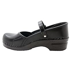 Bjork Women's Marcella Mary-Jane Leather Clogs