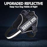 Belababy Soft No Pull Dog Harness Small Reflective Adjustable Vest Black view 6
