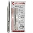 Amazon.com : World's Best Tweezers Diamond Tip Splinter Tweezers ...