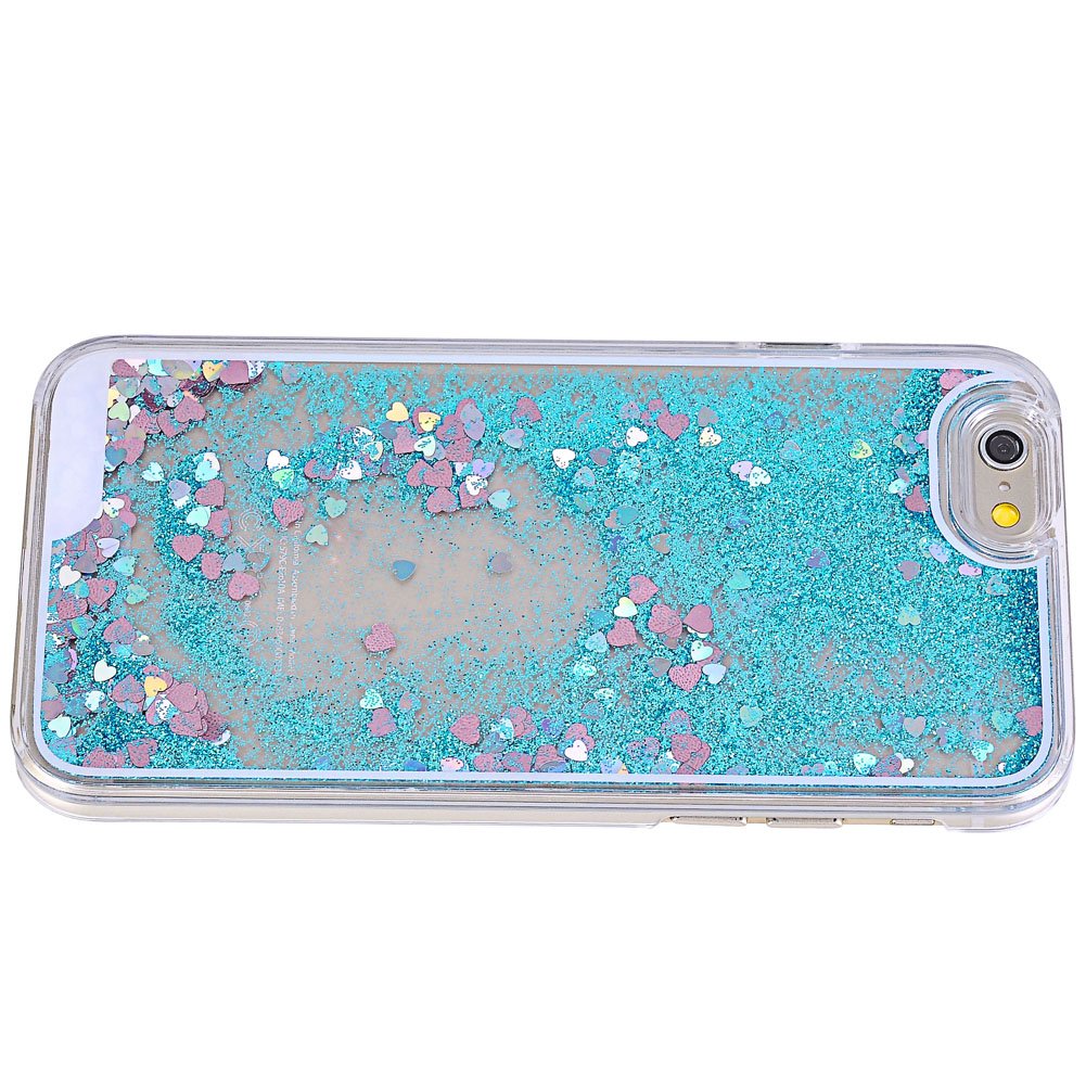 iPhone 6 6S Case-Yerwal Glitter Heart Bling Dynamic Liquid Quicksand Clear Case Cover For iPhone 6 6S 4.7\