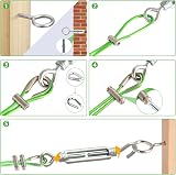 hannger Garden Wire Kit 53pcs PVC Coated Steel Cable Turnbuckles Climbing Plant view 5