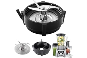 ELIUNG Pro 1200 Blender Blade Replace for Os-ter Pro 1200 Blender with Jar Base Bottom and Rubber O-Ring Gasket for Os-ter Pro 1200 Blender Replacement Parts