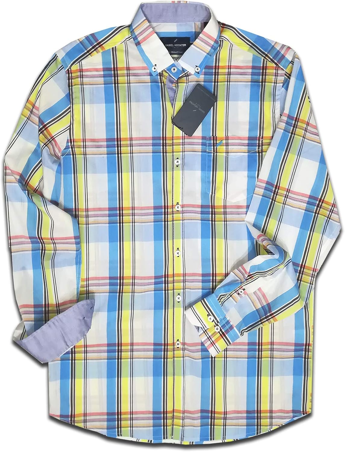 Daniel Hechter Paris Checked Egyptian Cotton Button Down Shirt At Amazon Men S Clothing Store