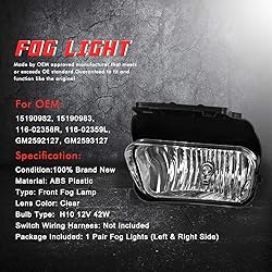 A ABIGAIL Driving Fog Lights Lamps Replacement for