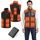 Hesiwondoo Heated Vest for Men Women with Rechargeable Battery Pack Lightweight Heated Jackets Electric Heating Vest