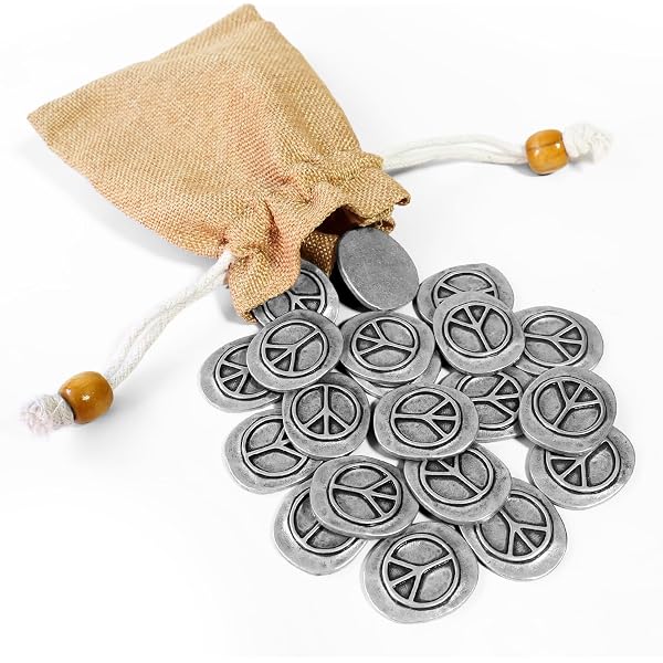 Amazon.com: Enchanism 20 Pack Vintage Peace Sign Pocket Coins Bulk