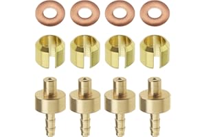 Be In Your Mind 4 Sets Bicycle Brake Olive Insert Compatible with Hope Brake Hoses Mountain Bike Disc Brake Olive and Insert 