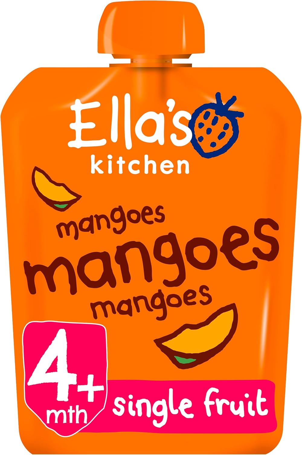 Ella's Kitchen Organic Mangoes Pouch 4+ Months 70g First Taste
