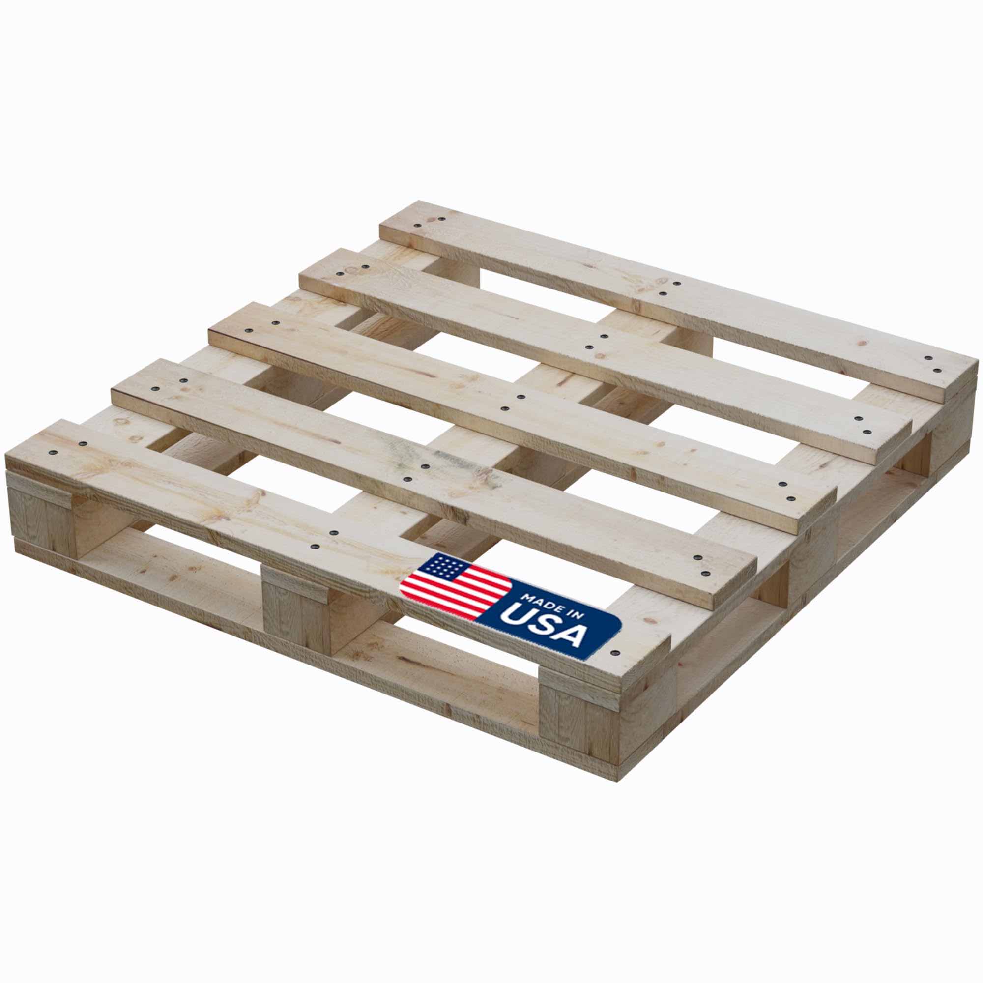 Treaton, Heavy-Duty 4-Way Entry Wooden Pallet – 40x36x5”, Industrial-Grade Hardwood Shipping Pallet, Durable, Reusable, Stackable, Easy to Handle, Commercial Use as a Floor-Pallet, 20 Pack