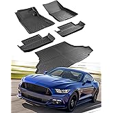 CARxion® for Ford Mustang Floor Mats & Cargo Liner (2015-2024 2025 2026, 5PCS Full Set, Not for Mach-E)