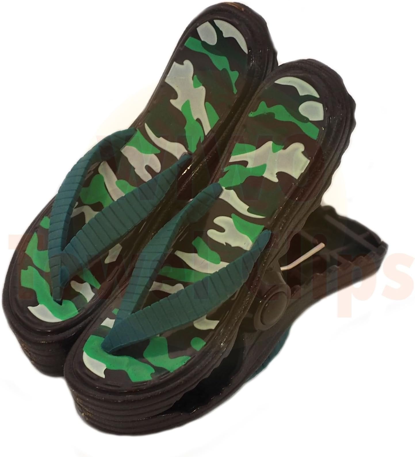 WIWOPair of Sandal Flip Flop Towel Clips - Camouflage