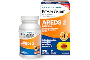 PreserVision AREDS 2 Eye Vitamin & Mineral Supplement, Contains Lutein, Vitamin C, Zeaxanthin, Zinc, Vitamin E, Eye Health Su