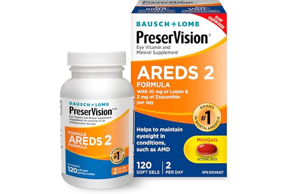 PreserVision AREDS 2 Eye Vitamin & Mineral Supplement, Contains Lutein, Vitamin C, Zeaxanthin, Zinc, Vitamin E, Eye Health Su