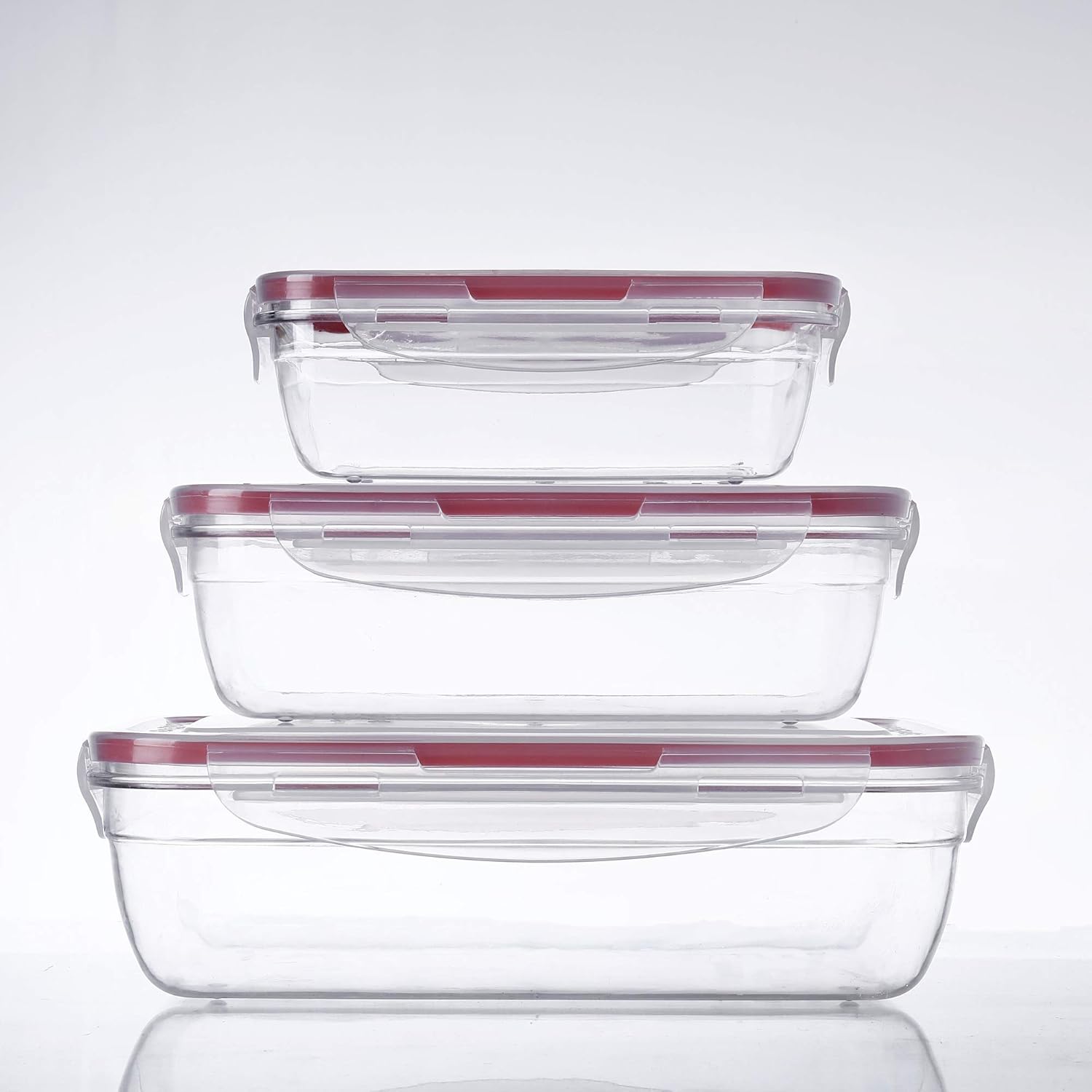 Moon Castle 3 Pack Airtight Leak Proof Food Storage Containers