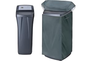 TORUTA Water Softener Cover Grey 600D-47"H × 19.5"W × 20.5"D Zippered Open Lid Use, Suitable for Indoor and Outdoor Use