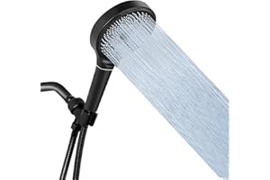 ASHWANTH Shower Head with handheld, High Pressure Shower Head Set with Hose Adjustable Bracket Rubber Washers