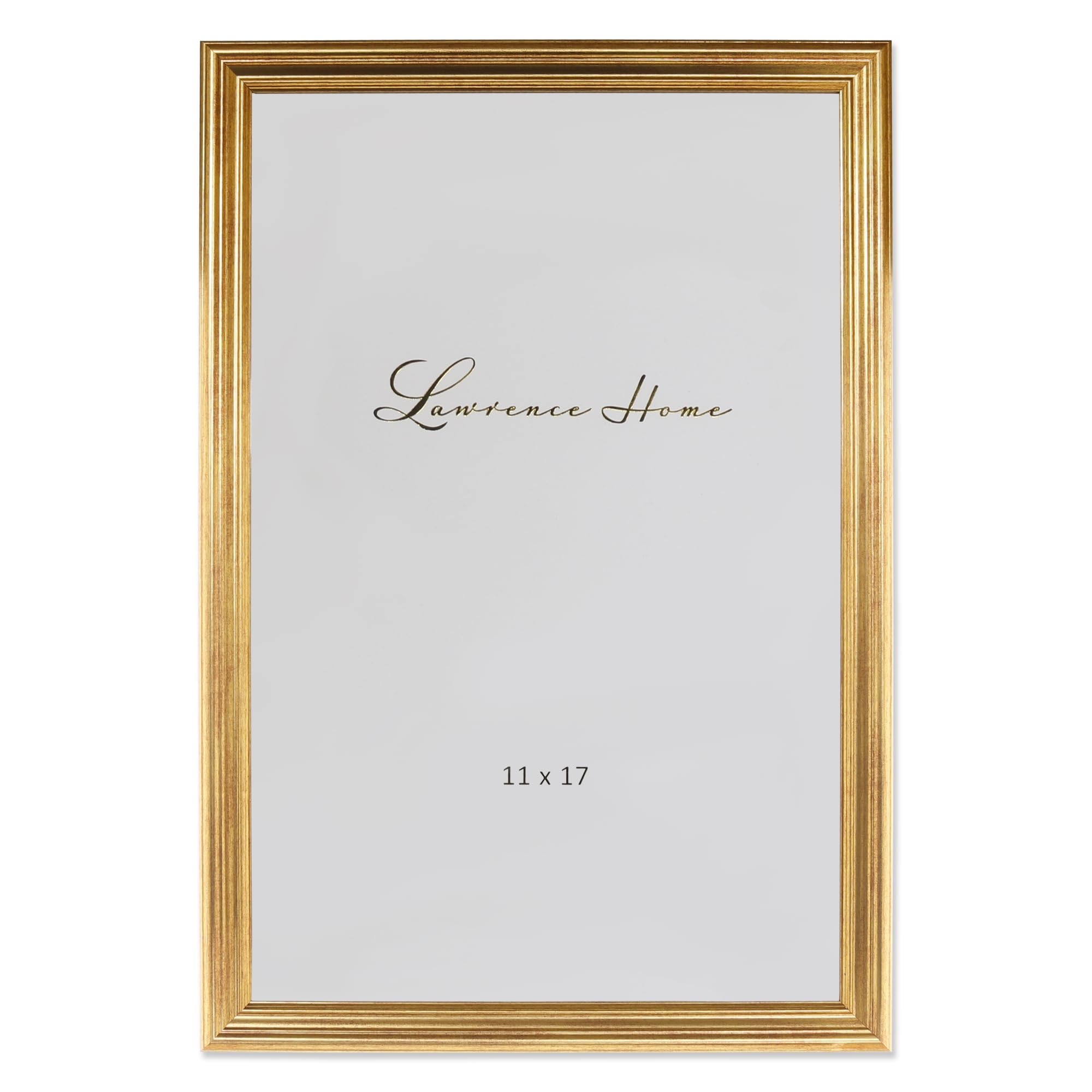 Lawrence 536217 11x17 Sutter Burnished Gold Picture Frame