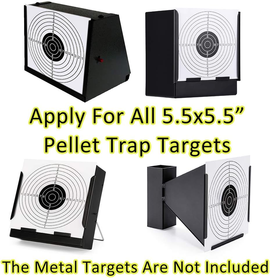GearOZ Airsoft Pellet Trap Catcher and Airsoft Target Papers Black and White : Sports & Outdoors