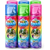 Silly String Crazy Foam &ndash; 6-Pack Party Foam Cans, 11 oz Each, Sprays Up to 10 Feet, Fun for Birthdays, Outdoor Games, Celebrations &amp; Events