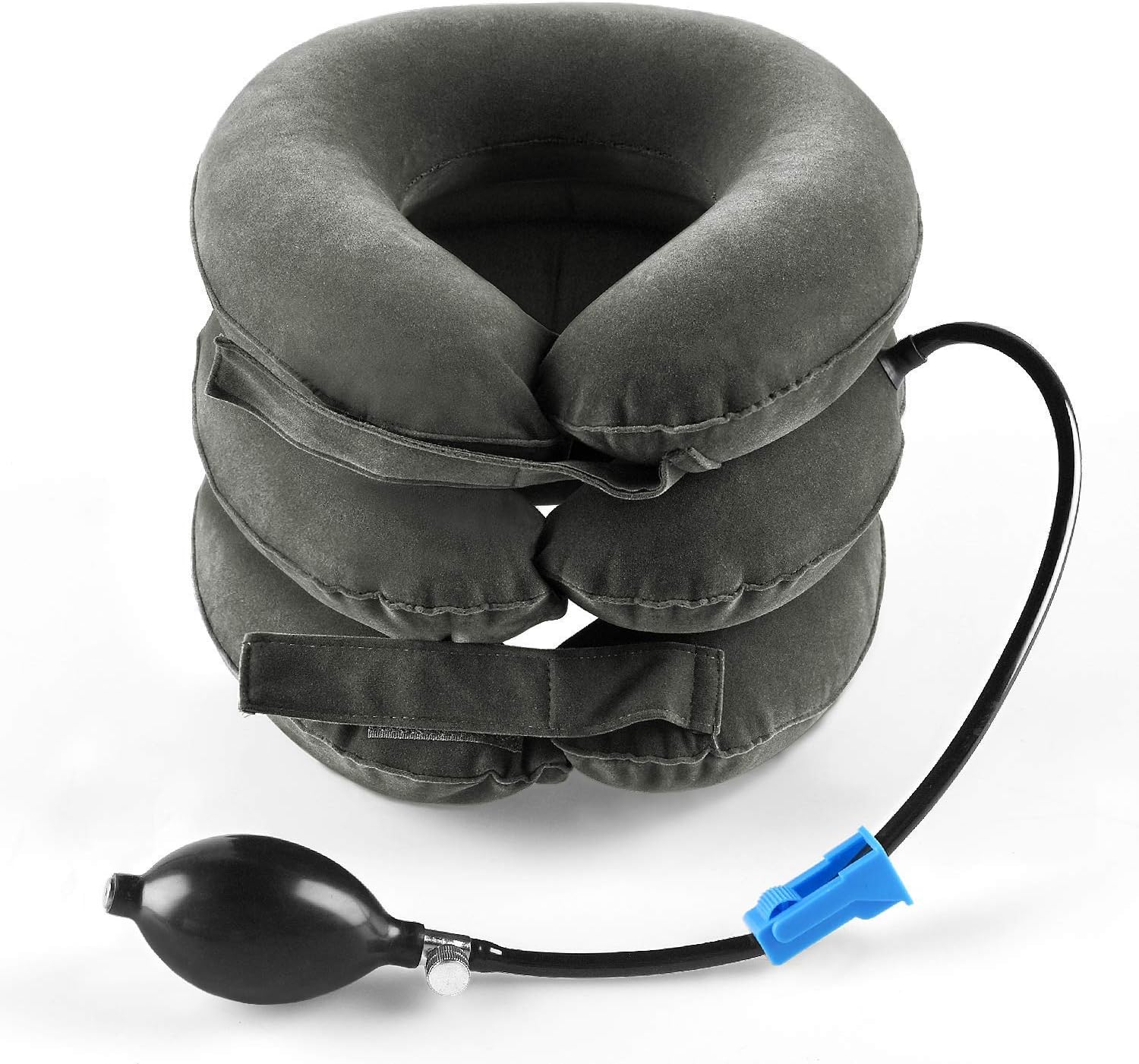 P PURNEAT Cervical Neck Traction Device Inflatable & Adjustable Neck Stretcher Collar for Home Traction Spine Alignment 【2019 Upgraded Version】 Pillow Office