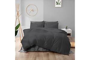 WYFKYMXX Incontinence Duvet Protectors - Waterproof Breathable Comforter Protector Duvet Cover - Washable Reusable - with Corner Ties for Pets, Dog, Cat, Kids, Elder (Dark Grey,King)