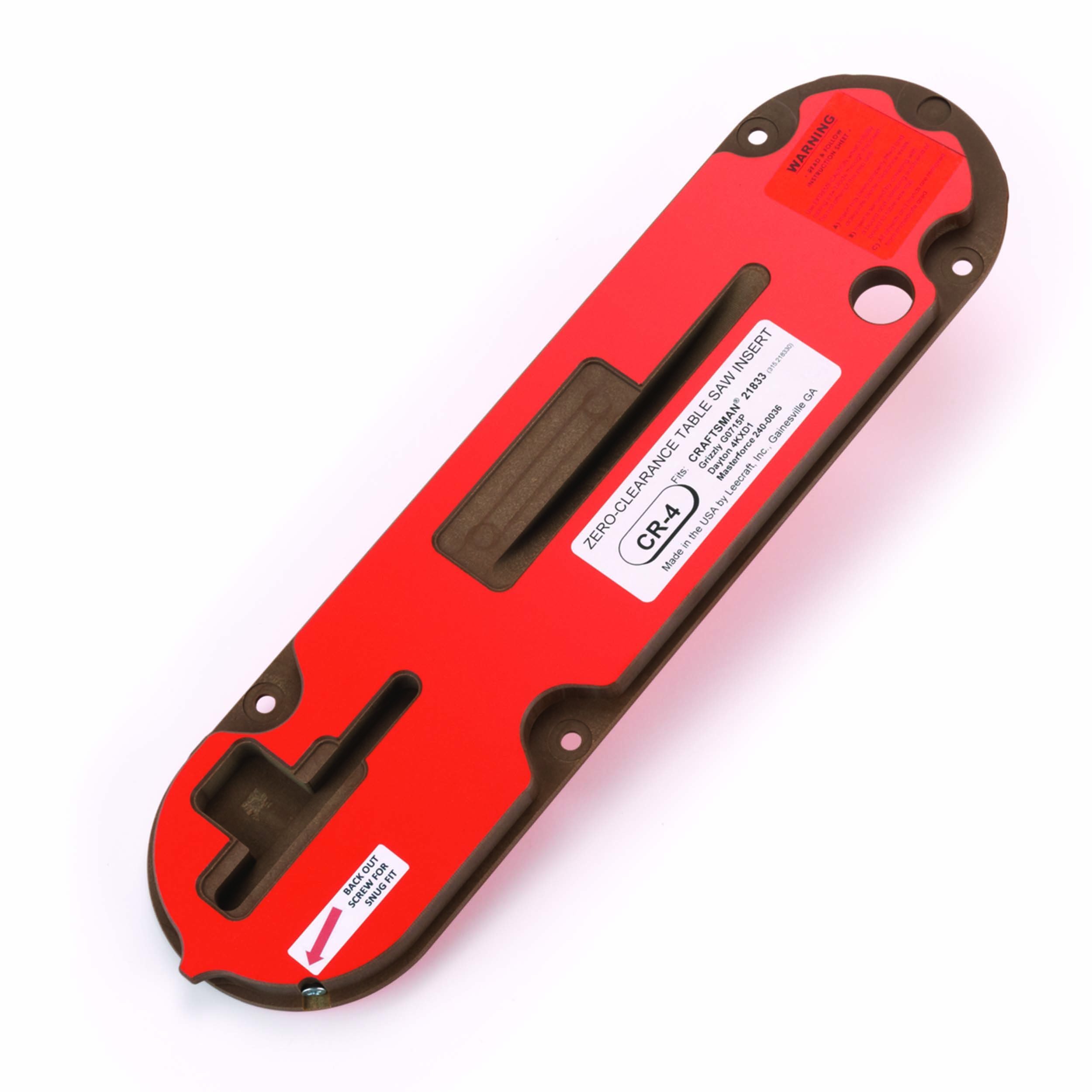 Craftsman 21833 Table Saw ZeroClearance Insert CR4 670218952042 eBay