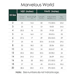 Marvelous World Boys' Suits Slim Fit Vest Set 2