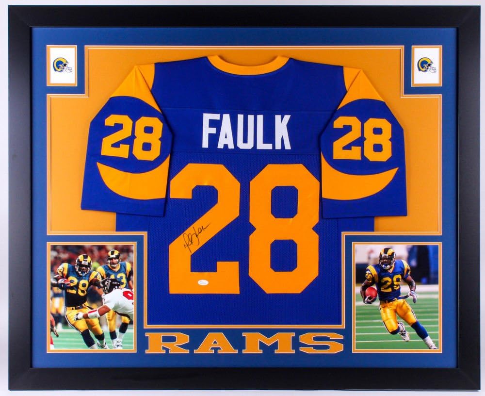 marshall faulk signed jersey