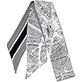 JERLA 100% Mulberry silk Scarf Head Hair Ribbon Handbag Handle wrap Tie Bundle Neckerchief Scarf for women