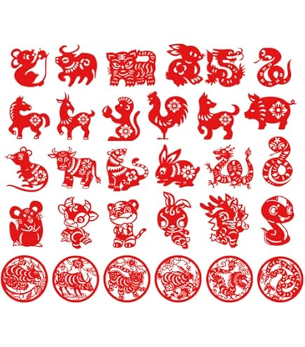 Amazon.com: Chinese Paper Cutting Kit, 30pcs Kid Handmade Paper