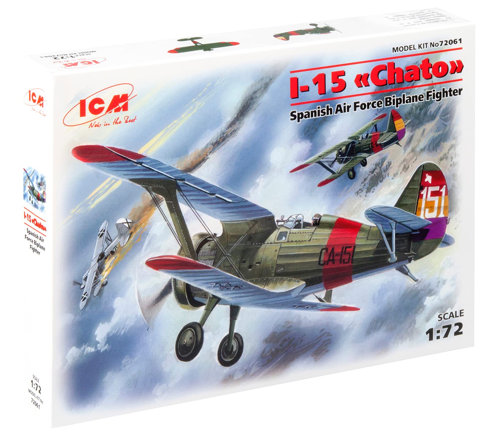 ICM 1:72 - I-15 Chato, ES Air Force Biplane Fighter