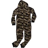 PRINCE OF SLEEP Hooded Jumpsuit Pajamas for Boys One Piece Winter PJs with Hood