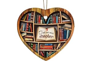 Book Ornaments for Christmas Tree 2026, Gifts for Book Lovers, Christmas Ornament Books Decor for Librarian, Learning Club Gi