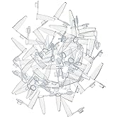 MUHWA 1000pcs PCR Tube with Flat Cap, 0.2 ml Microcentrifuge Tube, 0.2ml PCR Reaction Tube