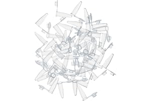 MUHWA 1000pcs PCR Tube with Flat Cap, 0.2 ml Microcentrifuge Tube, 0.2ml PCR Reaction Tube