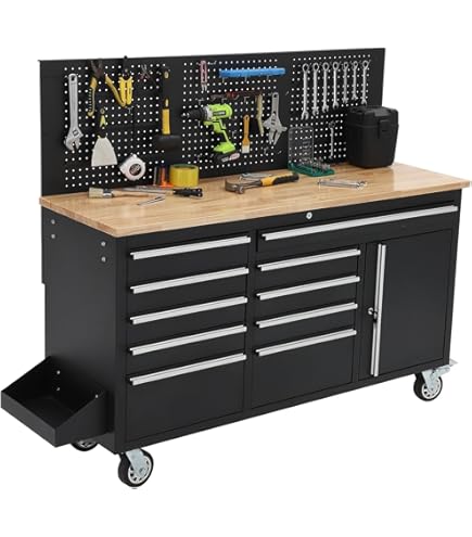 Amazon.com: GAOMON 61-inch Rolling Tool Chest, 10 Drawers Garage