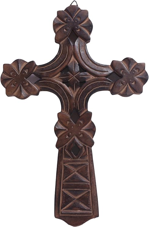 The Storeking Sale Wooden Decorative Wall Cross French Handmade