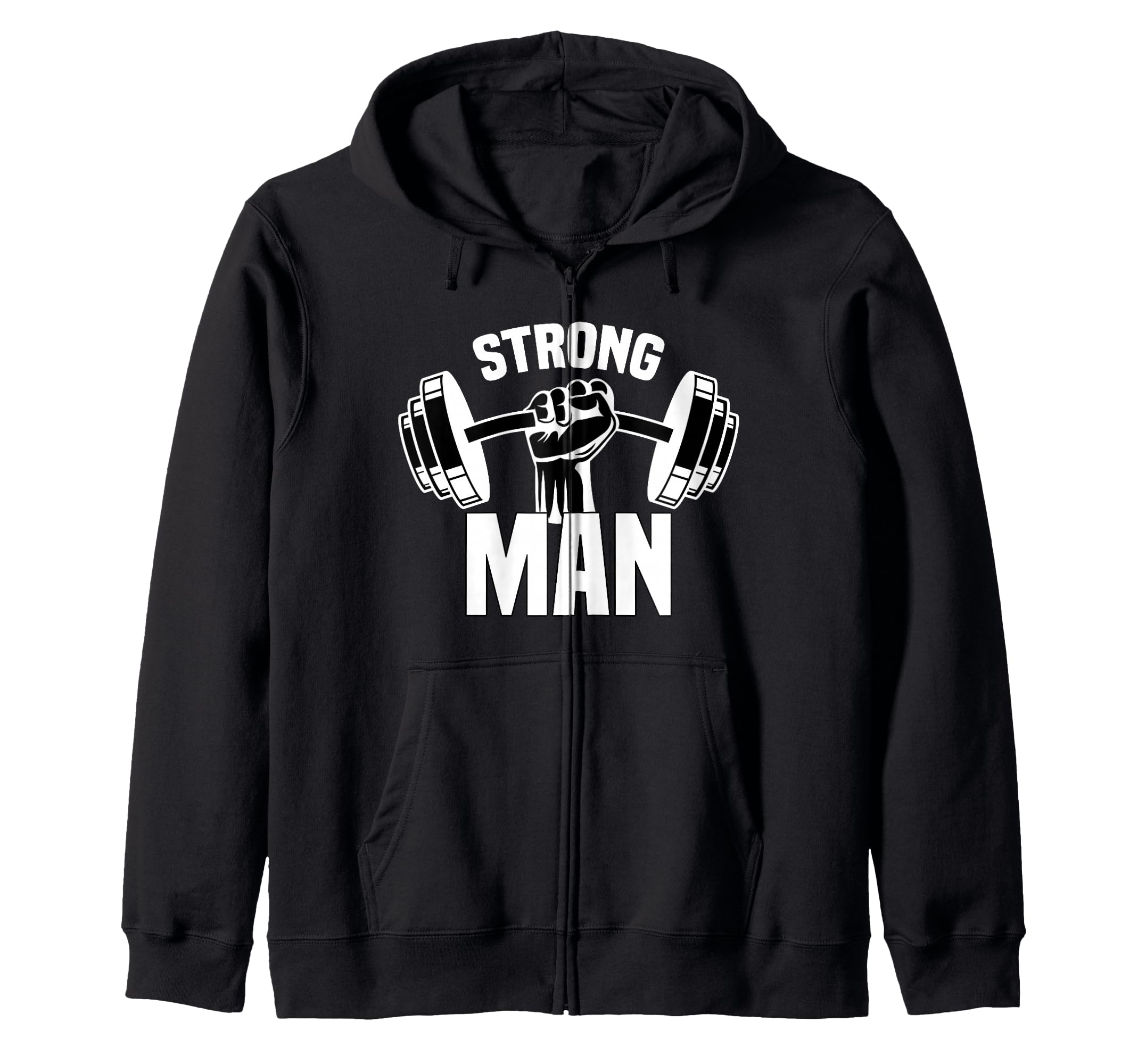 Strongman Gym yoke log dumbbells Zip Hoodie