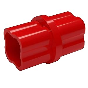 FORMUFIT F012ICO-RD-10 Internal PVC Coupling, Furniture Grade, 1/2