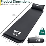 Trail Outdoor Self Inflating Camping Mat with Pillow 186x53 cm 2.5 cm Thick view 7