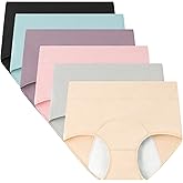 CJSGY Incontinence Underwear for Women Large, Cotton Incontinence Protective Briefs, High Waisted Adult Panties, 6pcs