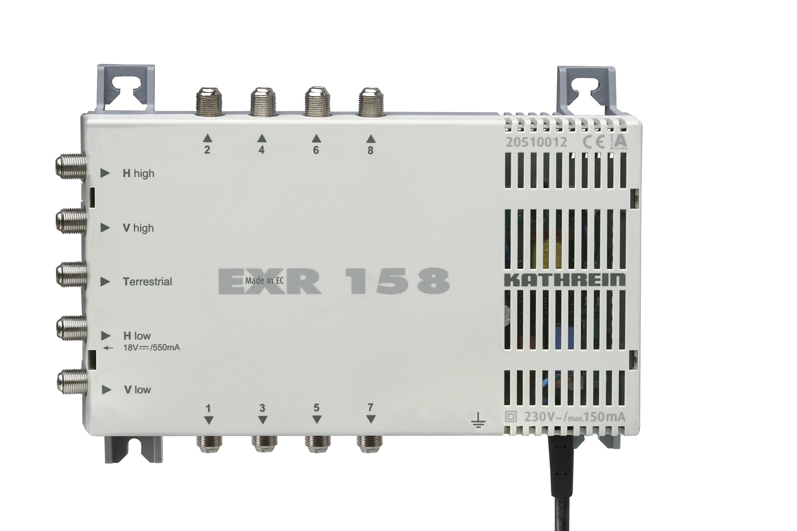 Kathrein EXR 158 Satellite IF Distribution System Multiswitch (1 Satellite, 8 Subscriber Connections, Class A)